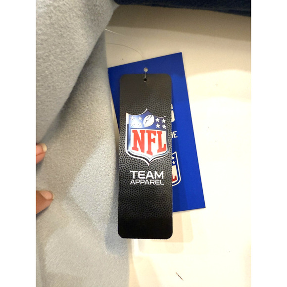 Dallas Cowboys Varsity Jacket Men Large Gray Navy NFL Football Fleece Snap NWT - Picture 5 of 10